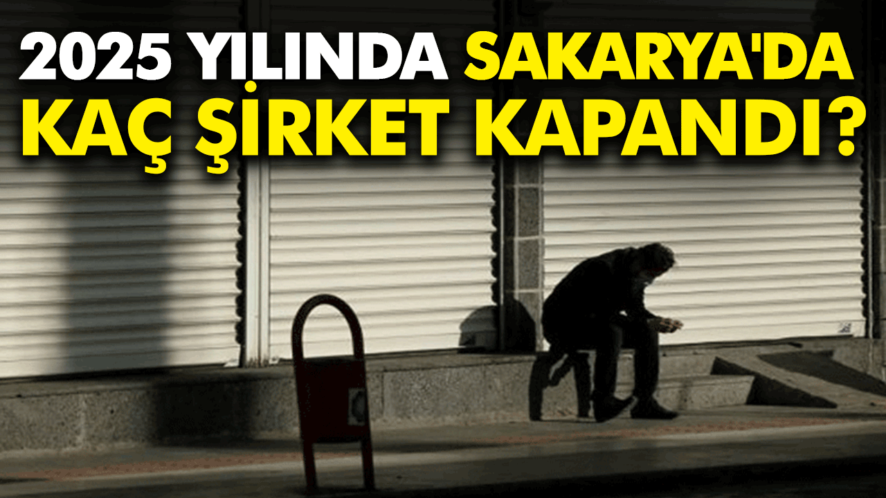 2025 yılında Sakarya'da kaç şirket kapandı?