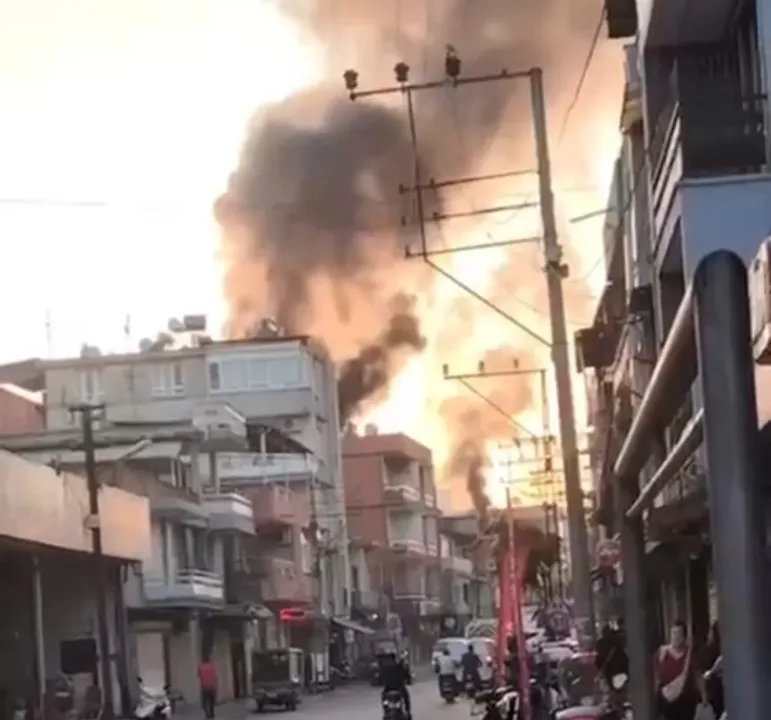 Adana’da tekstil atölyesinde yangın