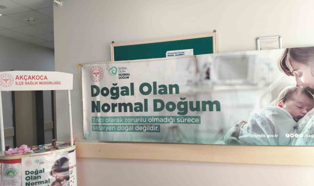 Akçakoca'da normal doğumun önemi anlatılıyor