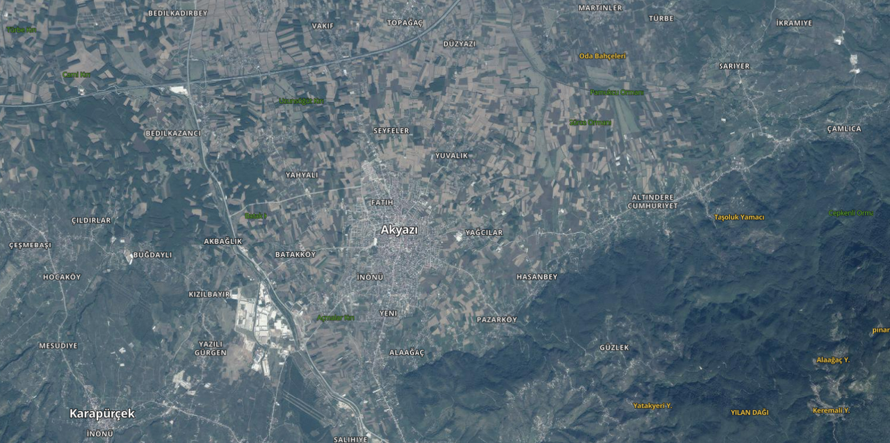 Akyazı’da bin 374 metrekarelik tarla mahkemeden satılık