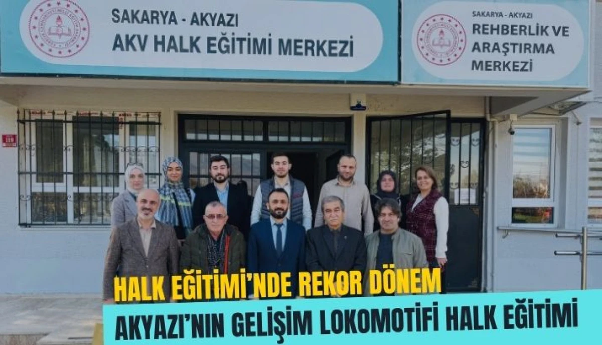 Akyazı’da Eğitim Seferberliği: Halk Eğitimi Merkezi Rakamlarla Başarısını Kanıtladı