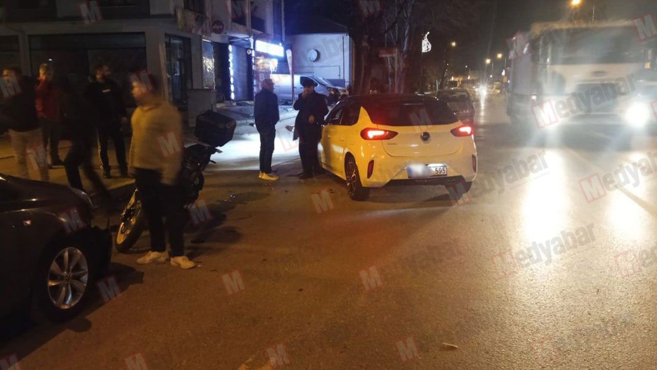 Alkollü olduğu iddia edilen sürücü motosiklete çarptı: 1 kişi ağır yaralandı!