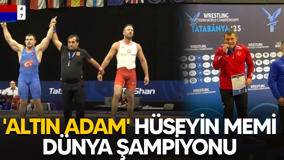 'Altın adam' Hüseyin Memioğlu Dünya Şampiyonu