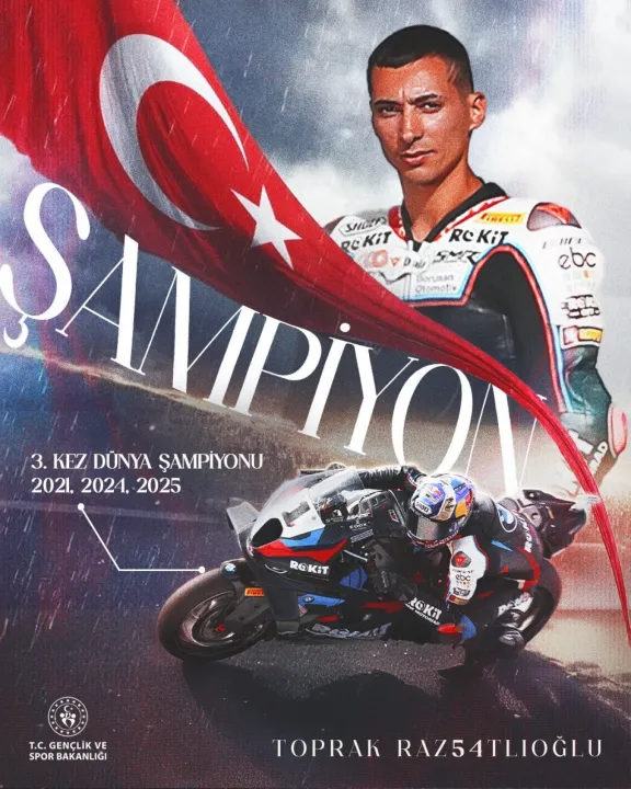 Bakan Bak’tan Toprak Razgatlıoğlu’na tebrik