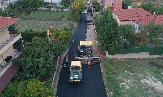 Başiskele'de üstyapı çalışmaları sürüyor