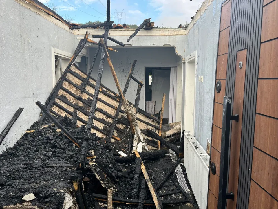 Bilecik'te evde çıkan yangın hasara yol açtı