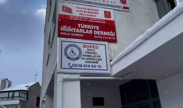 Bolu'da hırsızlar, engelliler derneğinin masa ve sandalyesini çaldı