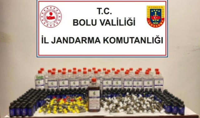 Bolu'da kaçak içki operasyonu: Piyasa değeri 42 bin lira