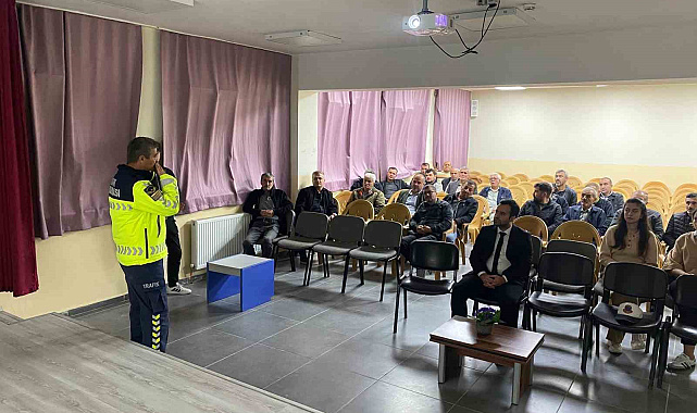 Bolu'da kış önlemleri için güvenli sürüş bilgilendirmesi yapıldı