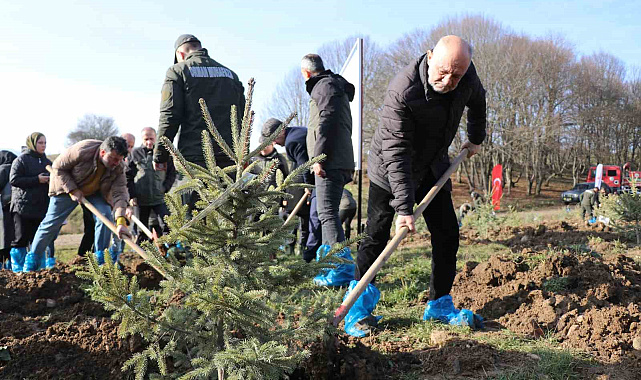 Bolu'da otel faciasında yaşamını yitiren 78 kişi için hatıra ormanı