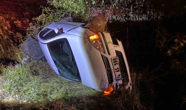 Bolu'da otomobil takla attı: Yaralı sürücü ehliyetsiz çıktı