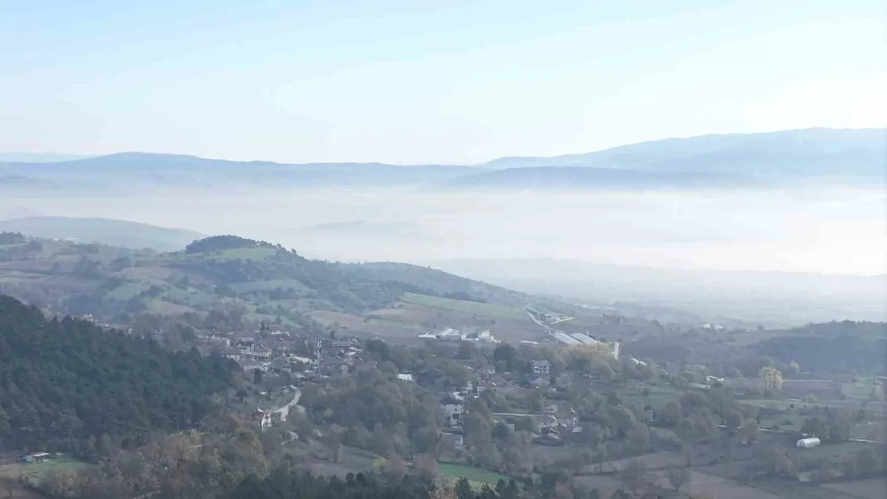 Bolu’da "sis denizi" manzarası mest etti