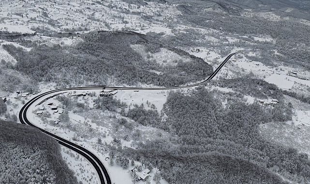 Bolu Dağı'nda ulaşım açık, manzara kartpostallık