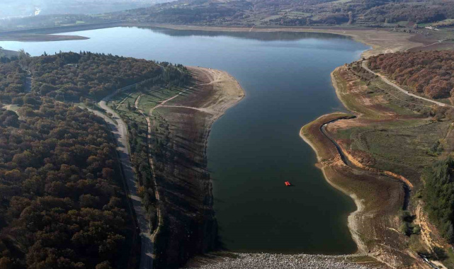 Bolu'nun içme ve kullanma suyunu karşılayan göle son yağışlar etki etti