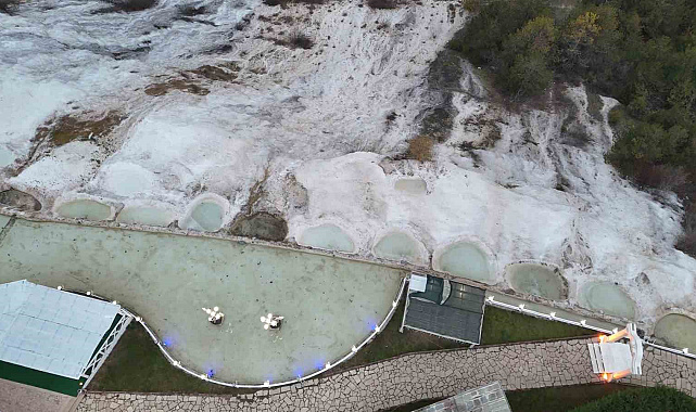 "Bolu'nun Pamukkalesi"nde kış sessizliği