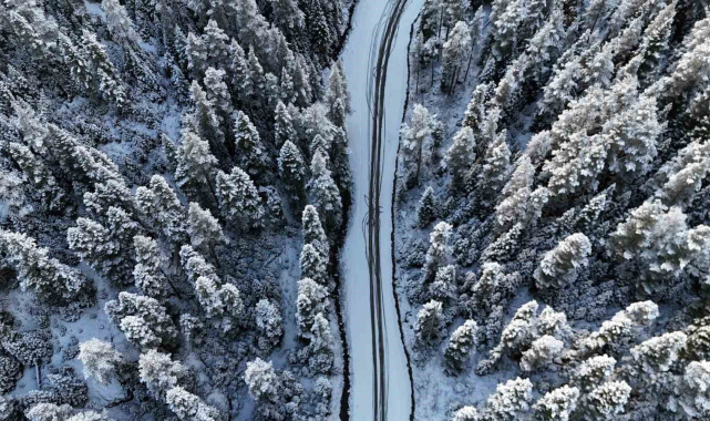 Bolu'nun yüksekleri beyaza büründü