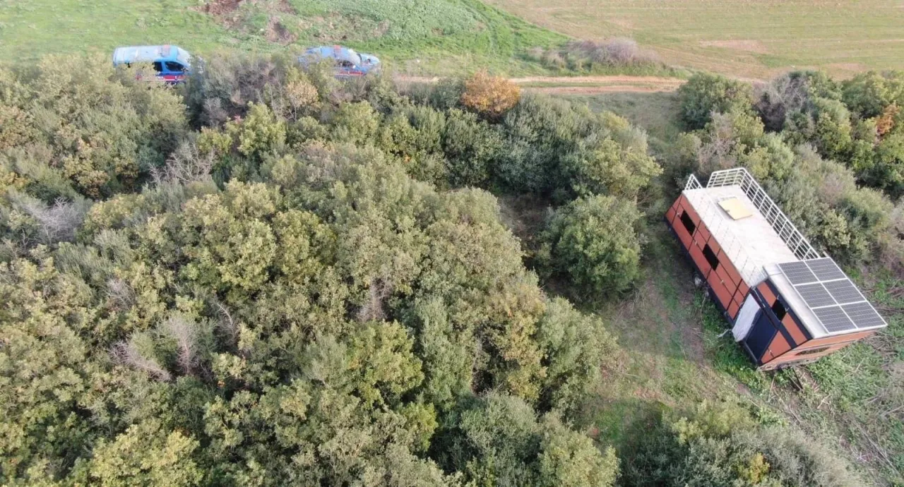Bursa'da taşınabilir ev çalan şüpheli yakalandı