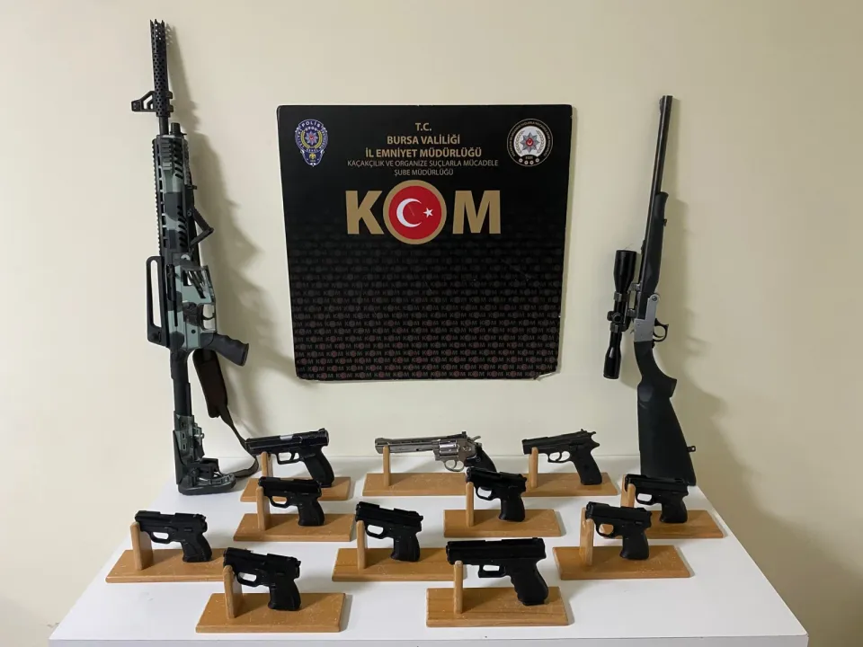 Bursa'da yasa dışı silah ticareti iddiasıyla 1 kişi tutuklandı