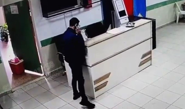 Büyükçekmece'de cep telefonu hırsızı kamerada