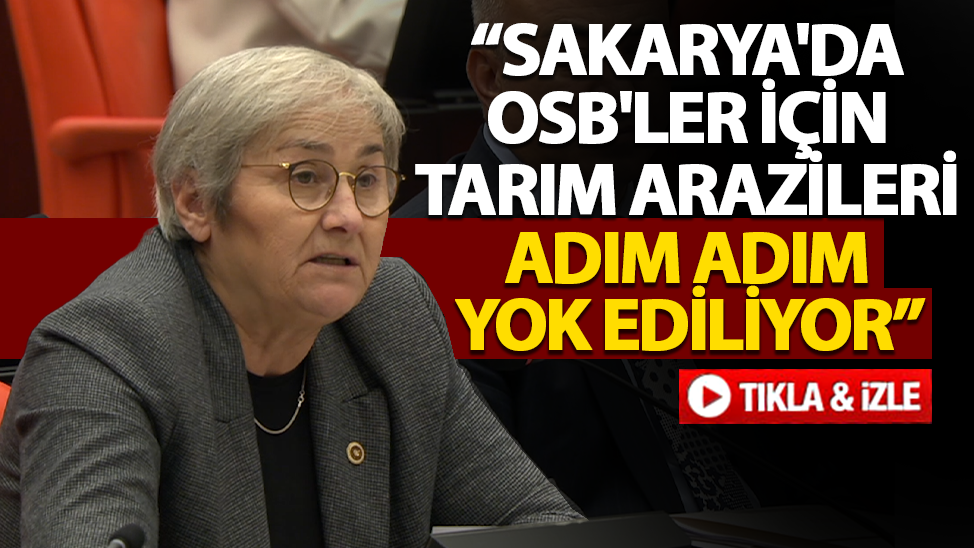 CHP'li Taşkent: "Sakarya'da OSB'ler için tarım arazileri adım adım yok ediliyor"