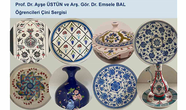 Çini sanatının gelenekten günümüze uzandığı sergi sanatseverlerle buluşuyor