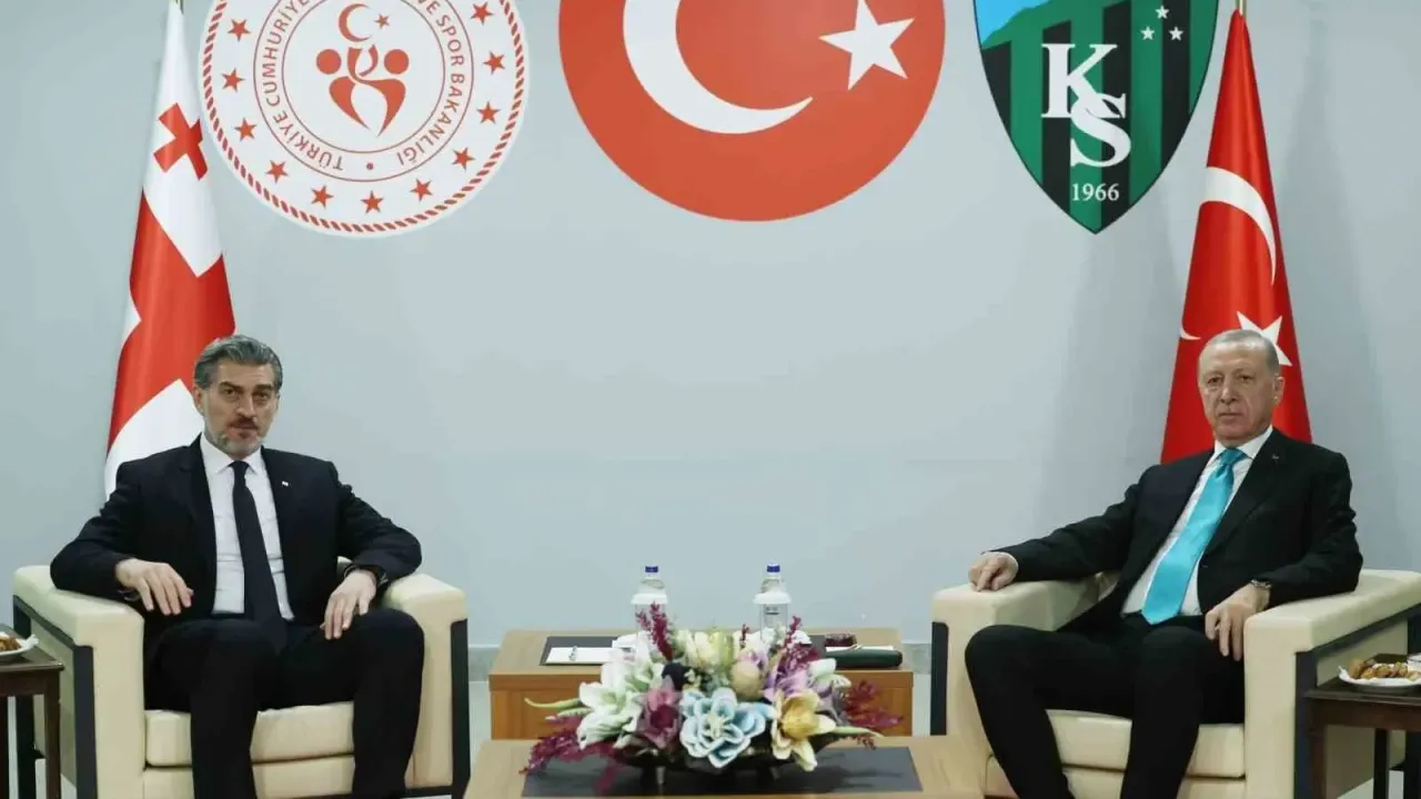 Cumhurbaşkanı Erdoğan, Gürcistan Cumhurbaşkanı Kavelaşvili ile bir araya geldi