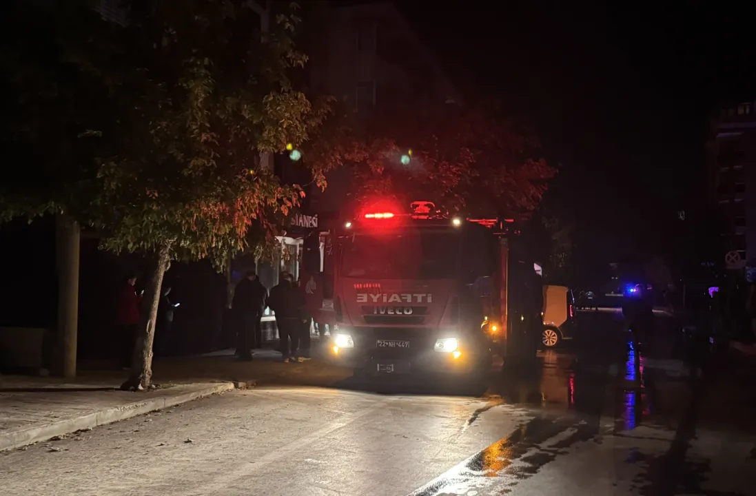 Edirne'de pastanede çıkan yangın söndürüldü