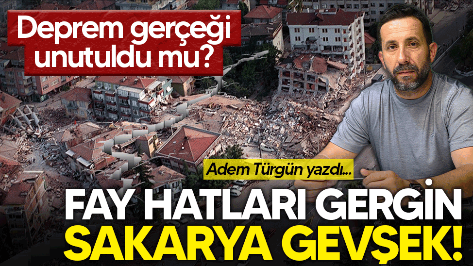 Fay hatları gergin, Sakarya gevşek! Deprem gerçeği unutuldu mu?