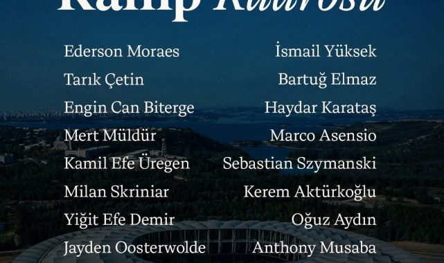 Fenerbahçe'nin, Samsunspor maçı kamp kadrosu belli oldu