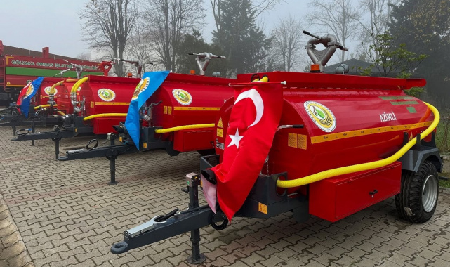 Gölyaka'da köylülere su tankeri