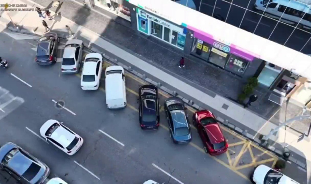 Havadan ceza yağdı: 104 araca 103 bin lira ceza kesildi