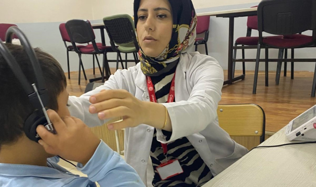 İlkokul öğrencilerine işitme testi yapıldı