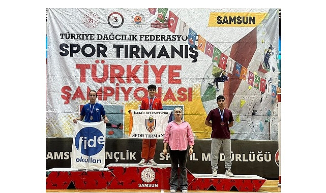 İnegöl Belediyesporlu Sporculardan, Spor Tırmanışta Türkiye Dereceleri