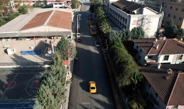 İzmit Şehit Ergün Köncü Caddesi'nde altyapı bitti, asfalt serildi