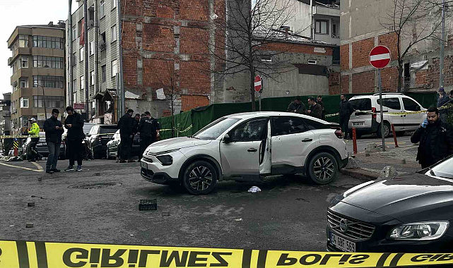 Kağıthane'de araca yönelik silahlı saldırı: 1 ağır yaralı
