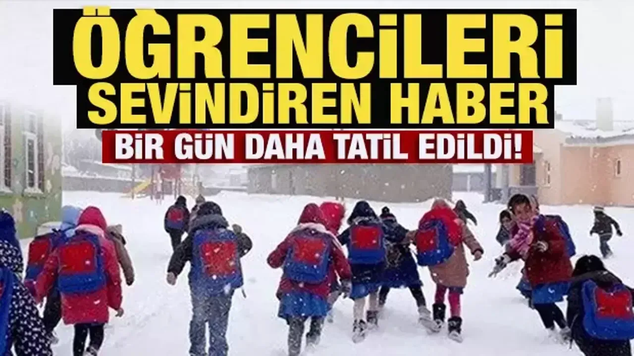 Kar tatili devam ediyor Çarşamba günüde tatil
