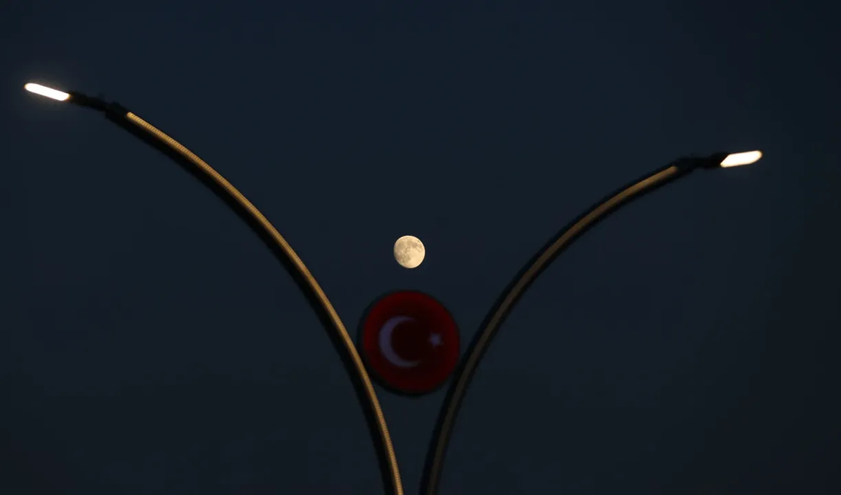 Kırklareli'nde dolunay