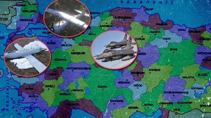 Kocaeli'den sonra şimdi de Balıkesir! Boş araziye İHA düştü