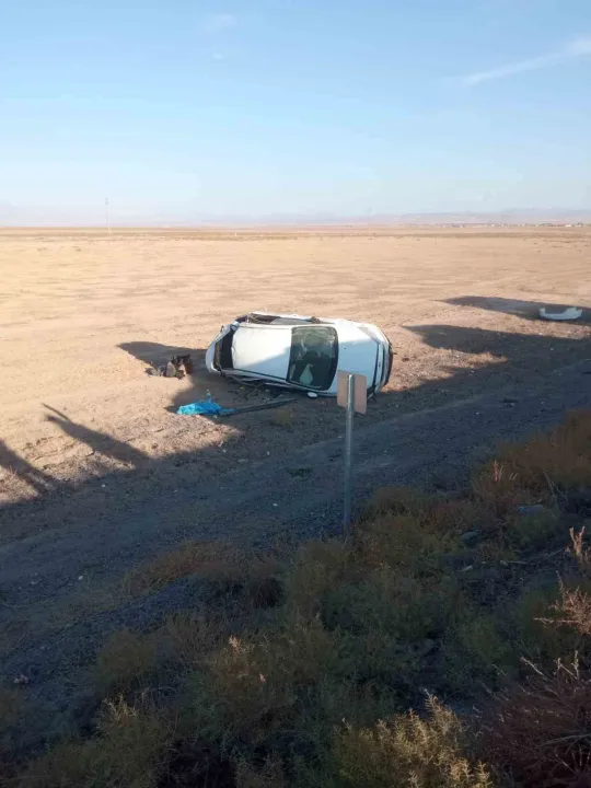 Konya’da otomobil takla attı: 6 yaralı