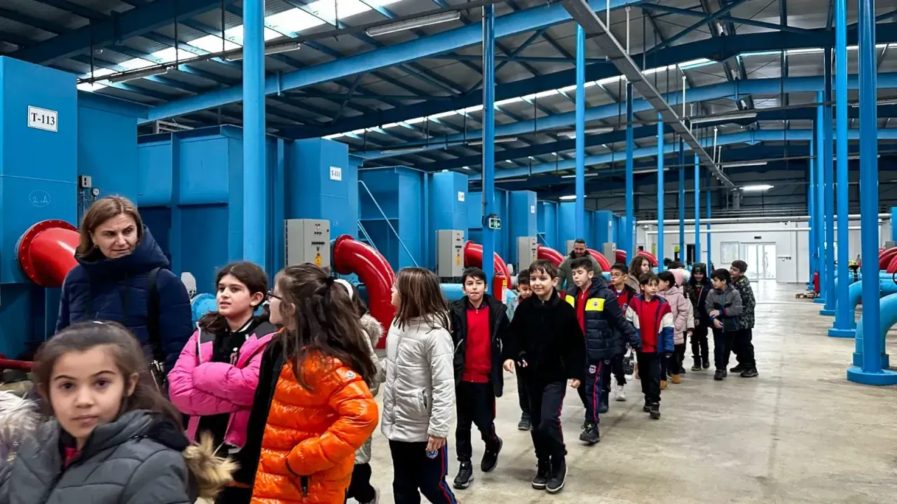 Minik öğrenciler suyun yolculuğuna tanıklık etti