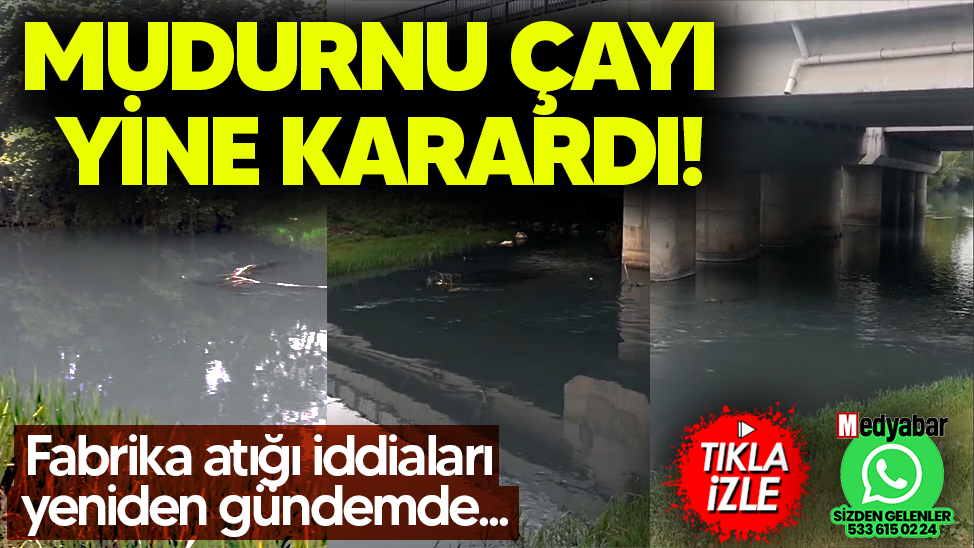 Mudurnu çayı yine karardı! Fabrika atığı iddiaları yeniden gündemde...