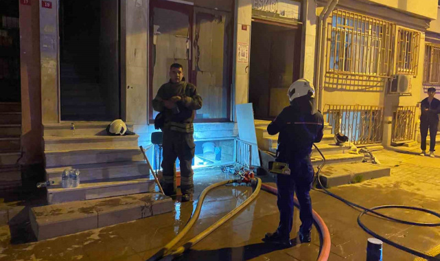 Ortaköy'de korkutan yangın