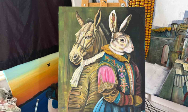 Ressam ve heykeltıraş Orhan Albaş öğrencilerine 3 günde resim yapmayı öğretiyor