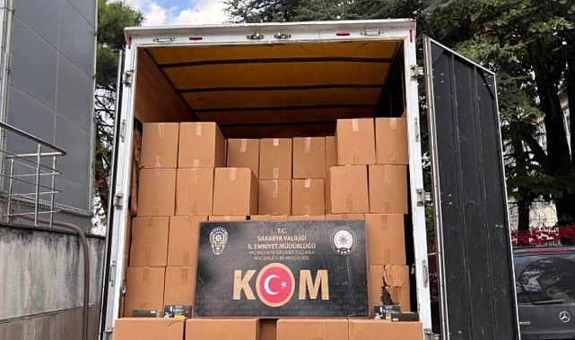 Sakarya'da 3 milyon 250 bin boş makaron ele geçirildi