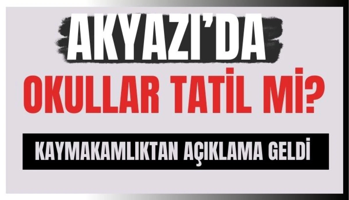 Sakarya’da Eğitime Kar Engeli: Okullar Tatil Edildi!