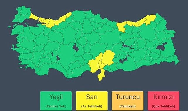 SAKARYA'DA SARI KOD ALARMI: KUVVETLİ YAĞIŞ GELİYOR