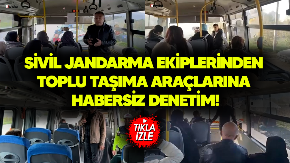Sakarya’da sivil jandarma ekiplerinden toplu taşıma araçlarına habersiz denetim!