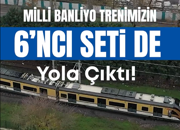 Sakarya'da üretilen Gaziray'ın altıncı seti raylara indirildi