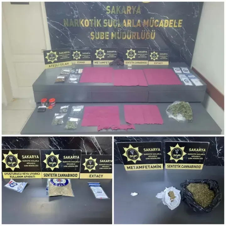 Sakarya’da uyuşturucu operasyonu! 10 şüpheli yakalandı