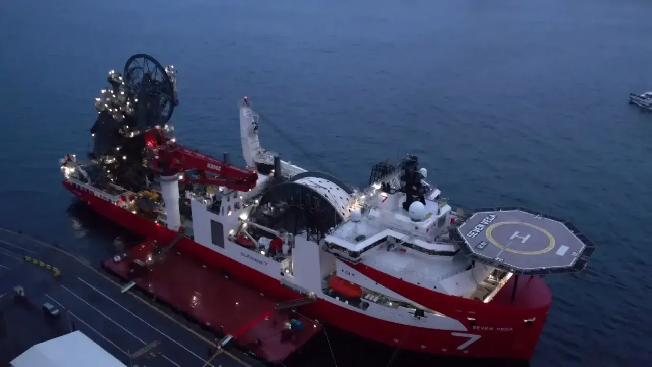 Sakarya gaz sahasında Seven Vega denizin altına boru döşeyecek
